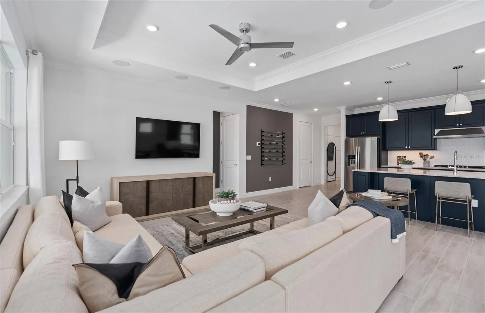 Model Home Design Only. Pictures and furnishings are for illustrative purposes only. Elevations, colors and options may vary. Furniture is for model home staging only.