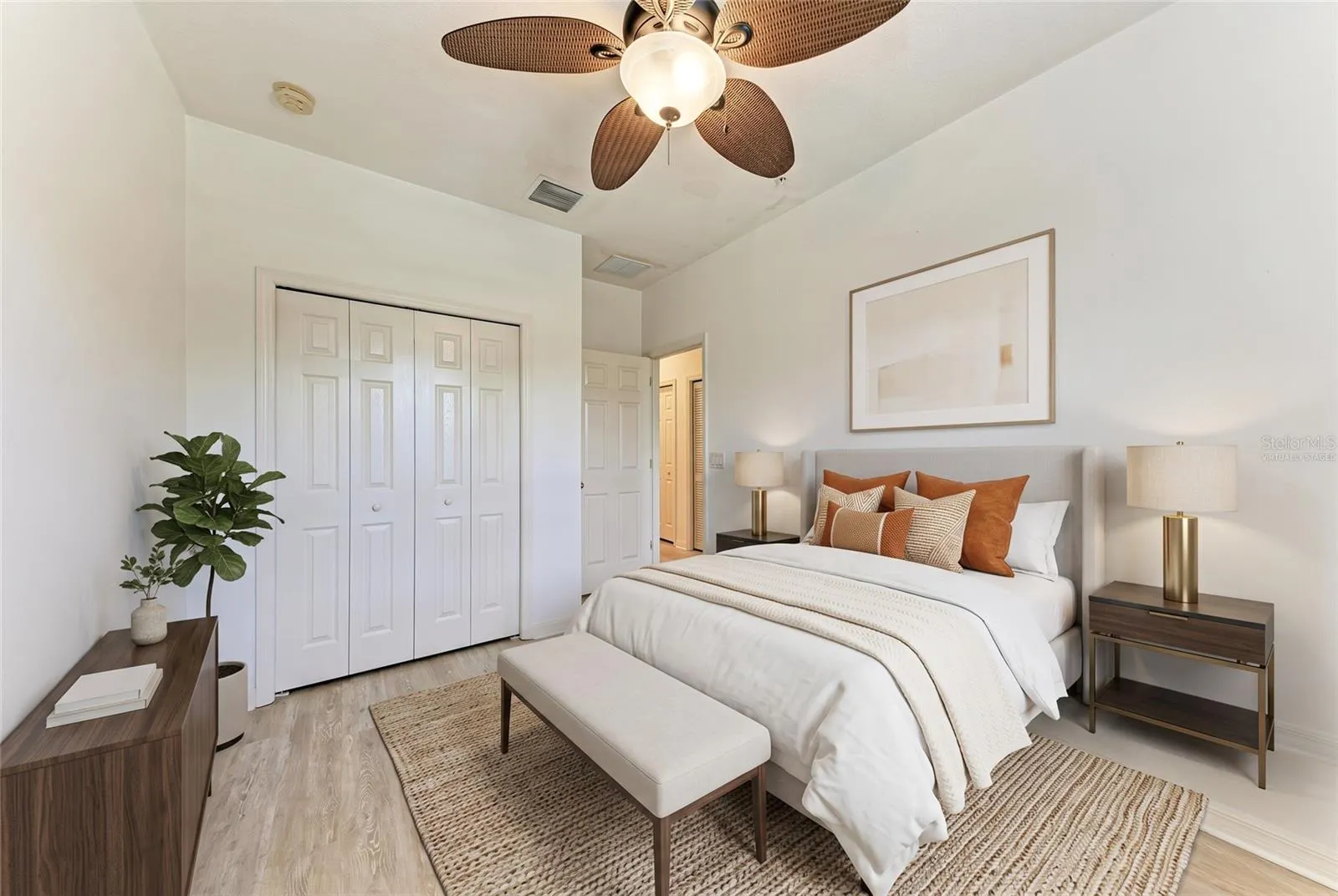 2nd Bedroom virtually staged