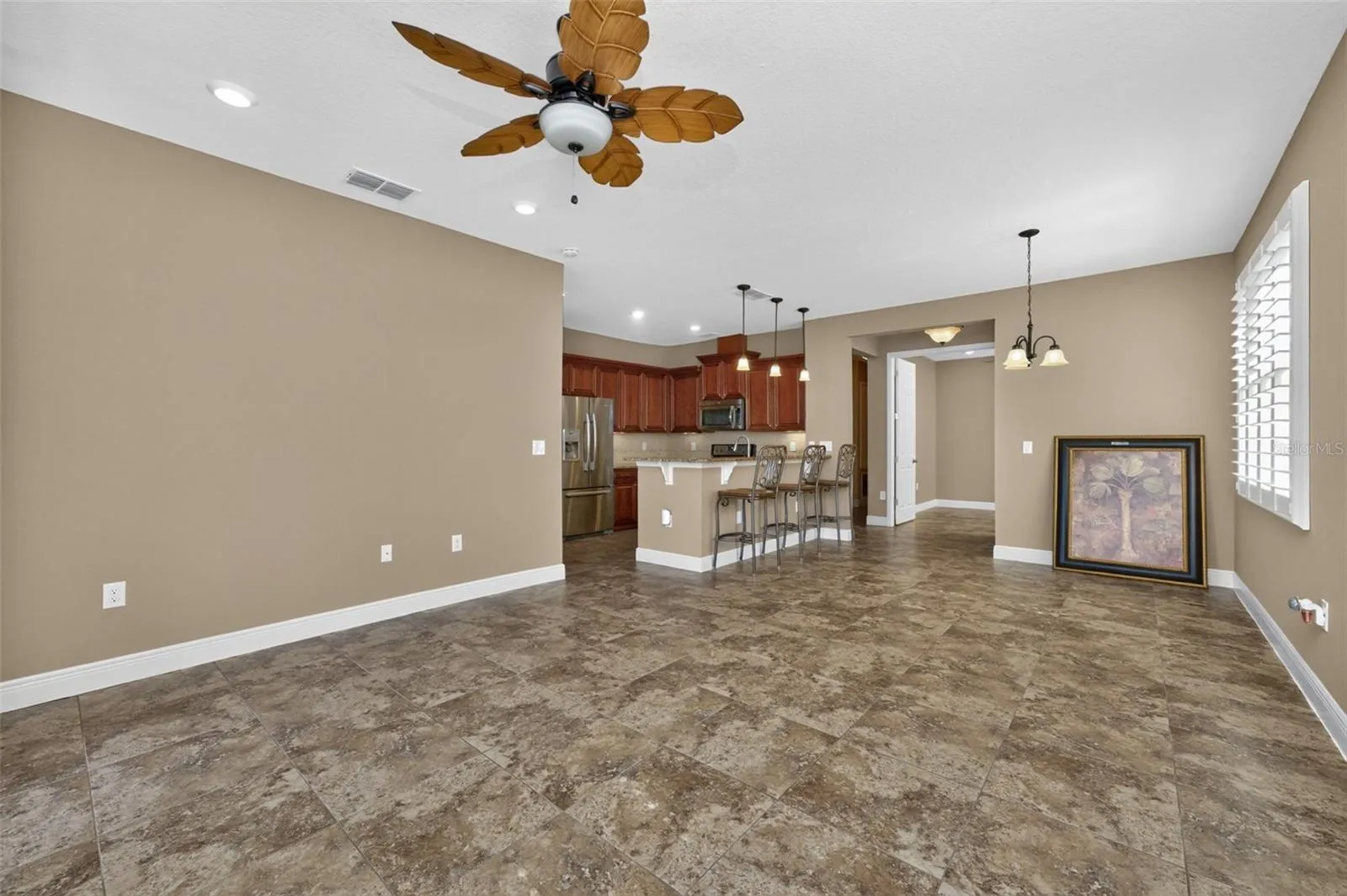 Living Room,Dining room and kitchen view