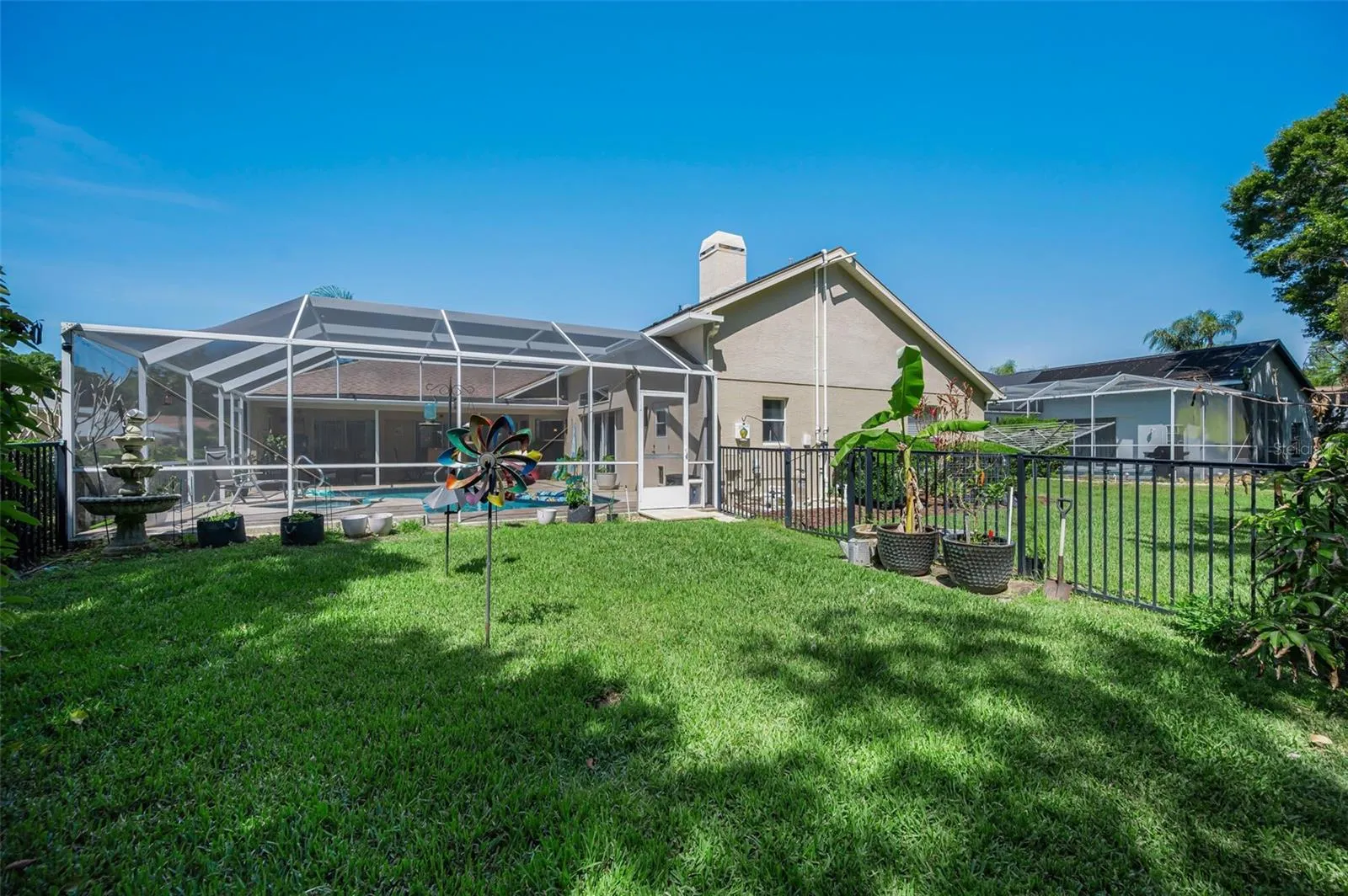 Fenced in Backyard Area