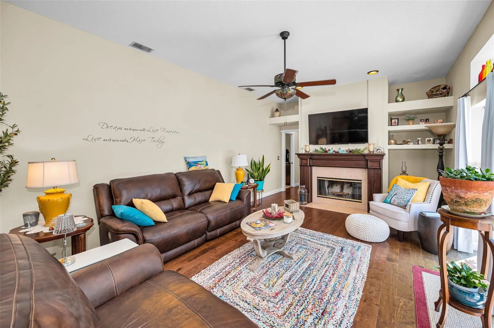 Family Room - High Ceilings