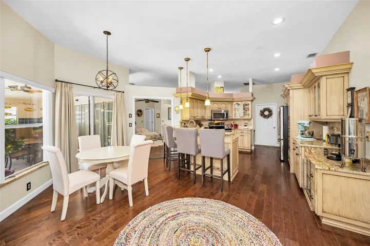 Kitchen Nook with easy access to the covered lanai