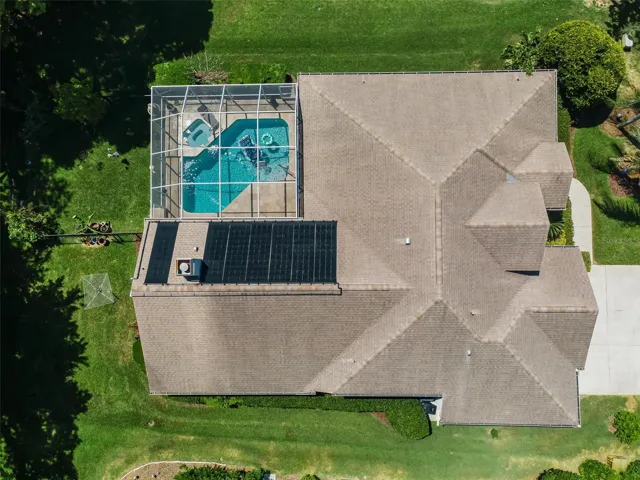 Aerial - Solar Panels for the Pool