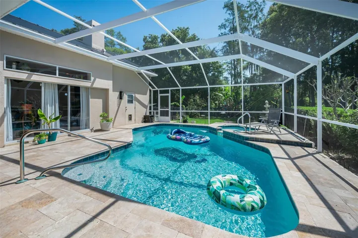 Travertine Pool Deck