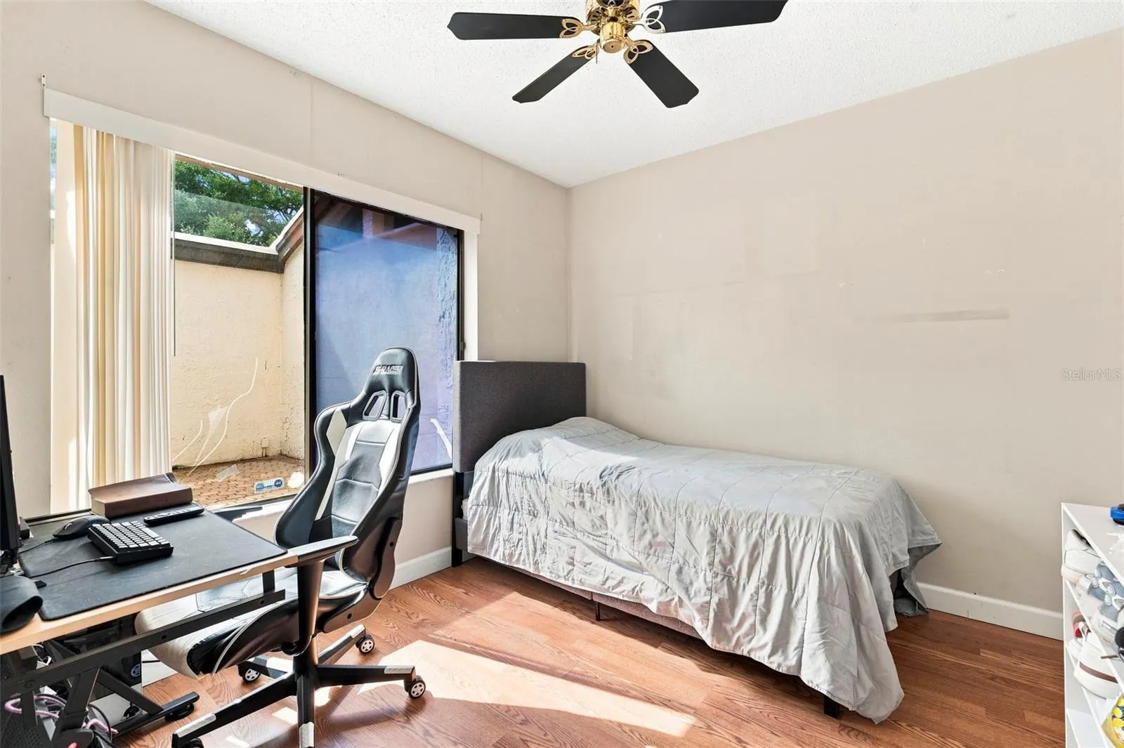 Downstairs Bedroom off the Living Room.