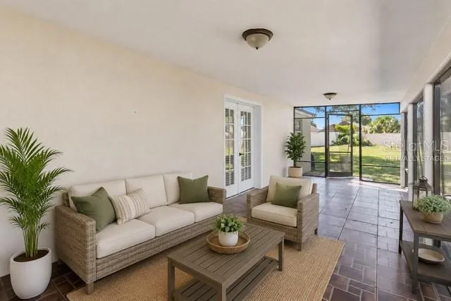 Virtually Staged Back Porch