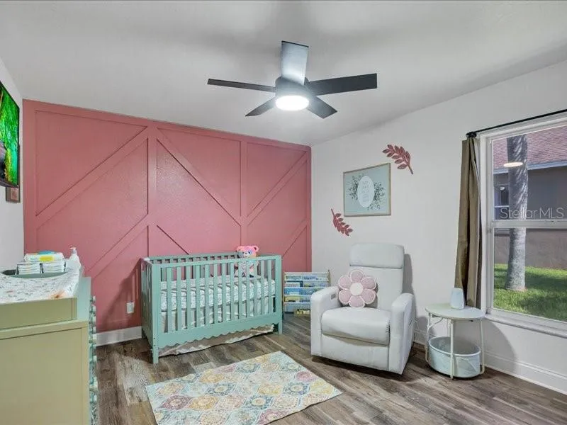 Childs name removed from wall.