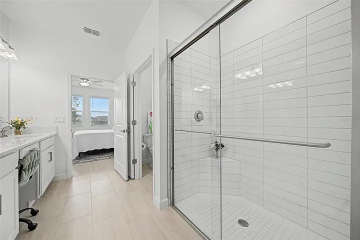 Large Tiled walk in shower