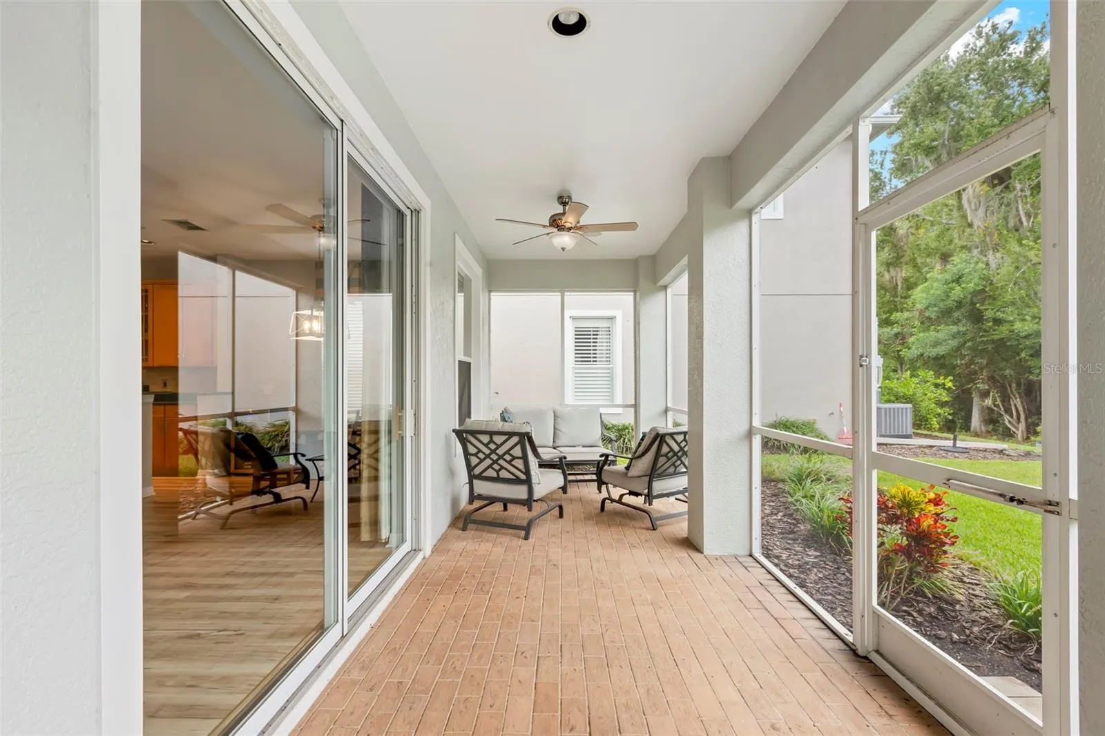 Patio overlooking conservation &amp; pond