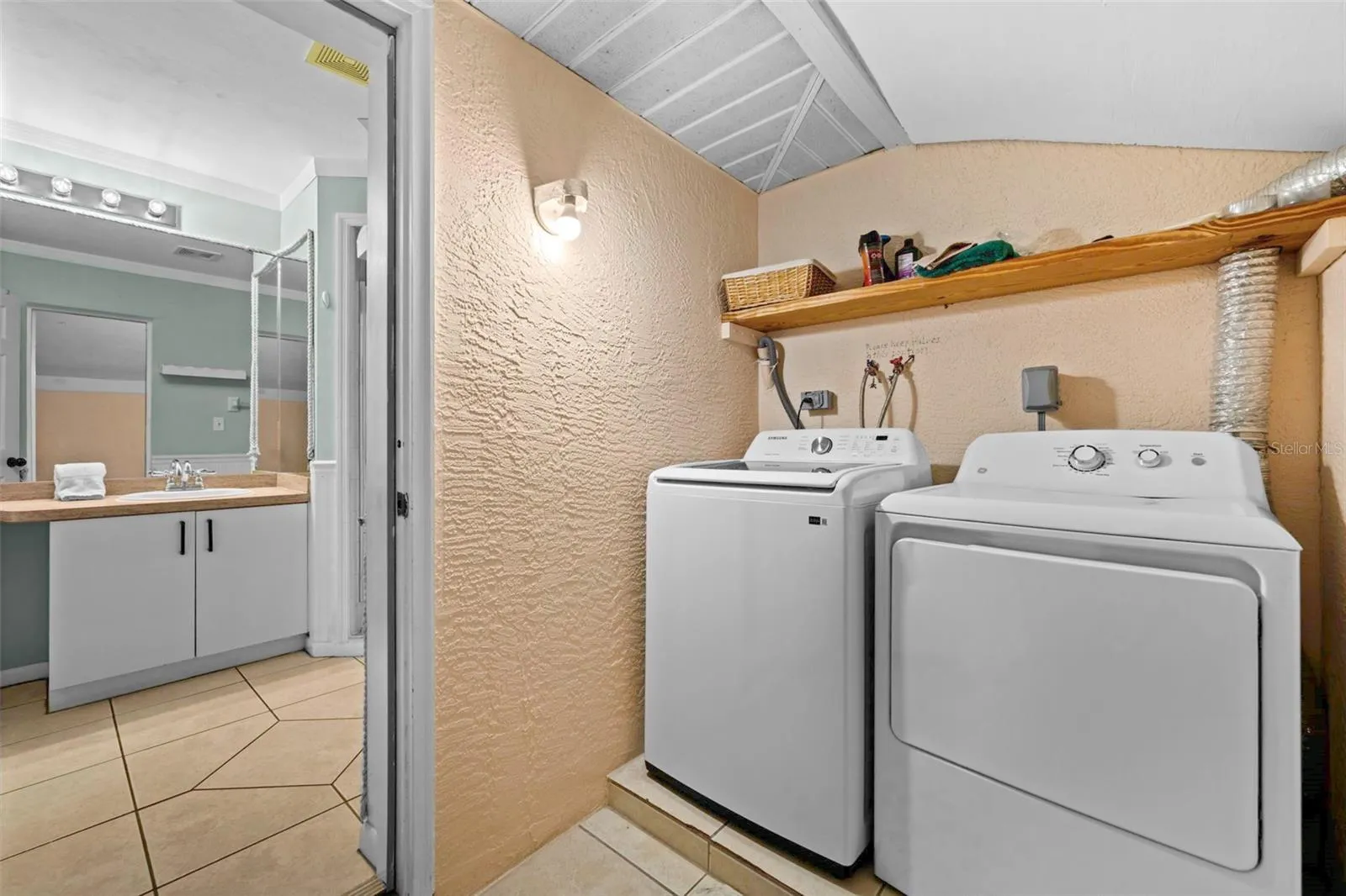 Laundry room off the guest bath isn't included in square footage
