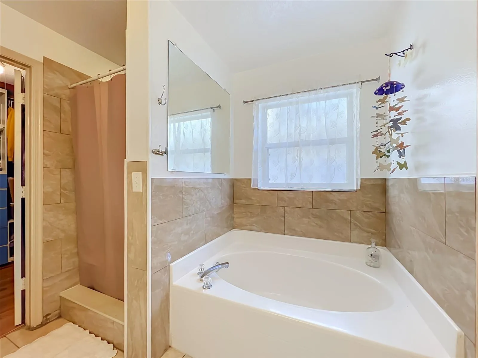 Shower and separate garden tub