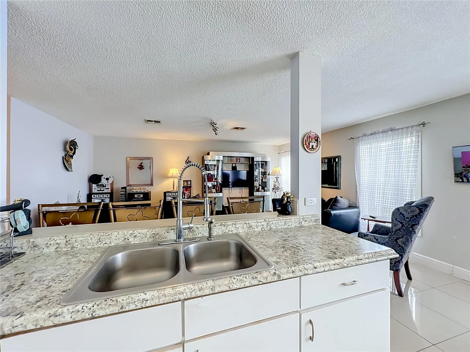 So easy to visit from kitchen to family room