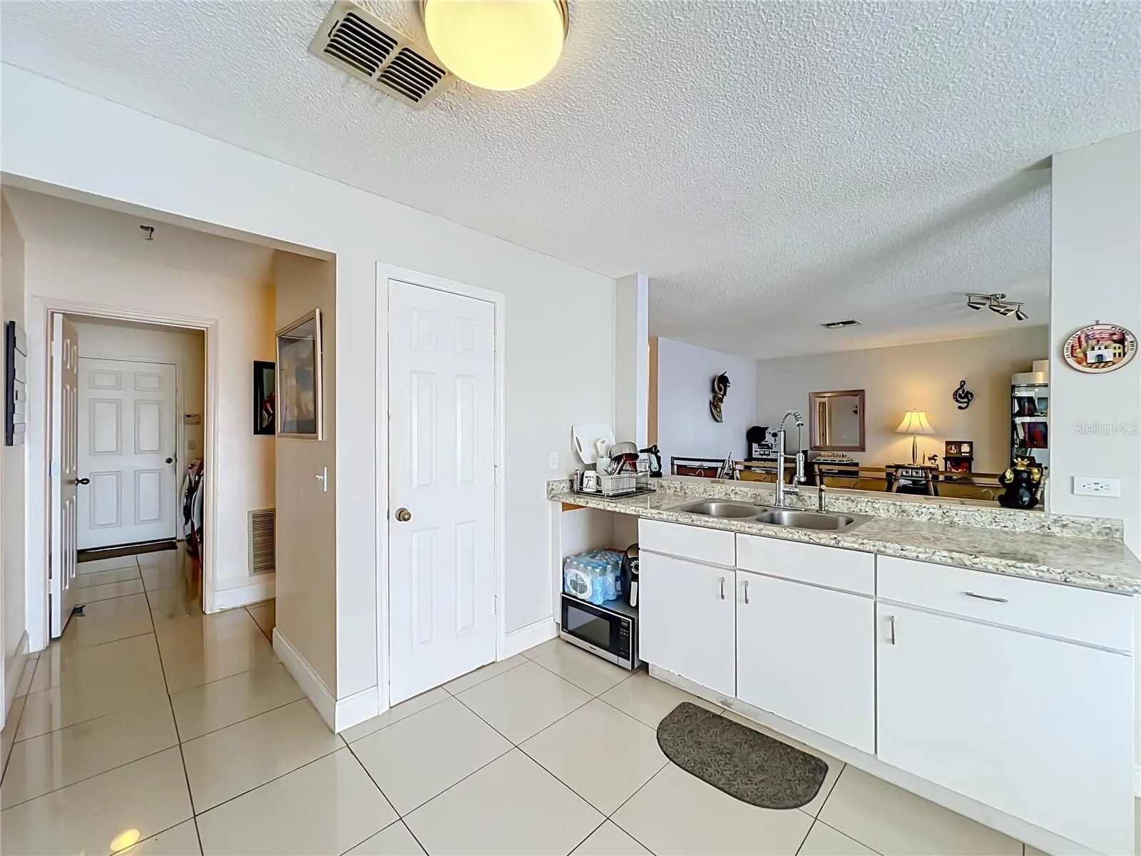 kitchen with closet pantry