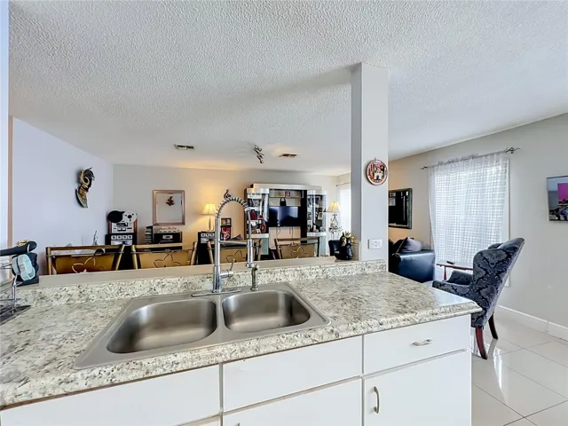 So easy to visit from kitchen to family room