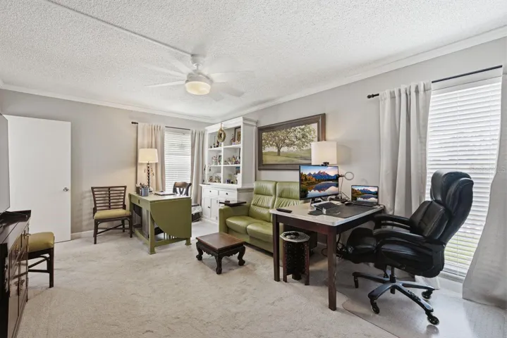 Primary bedroom is currently being used as an office