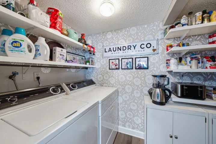 Laundry room off kitchen