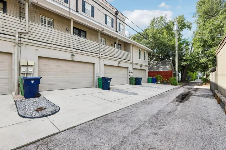 2-car garage access from alley on the East alternate view