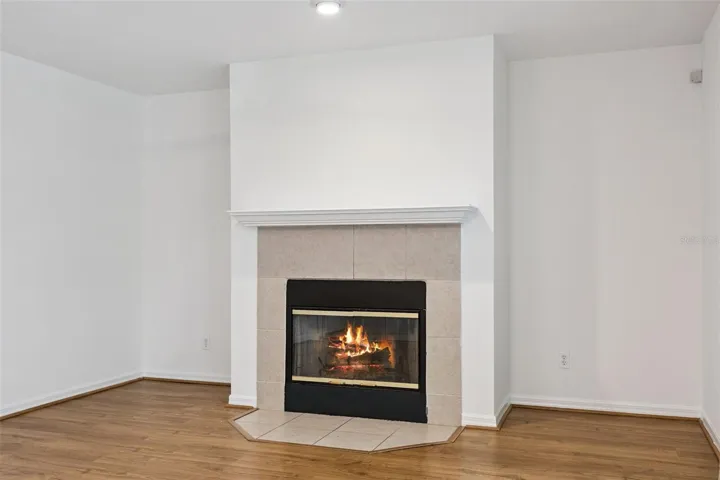 Woodburning fireplace