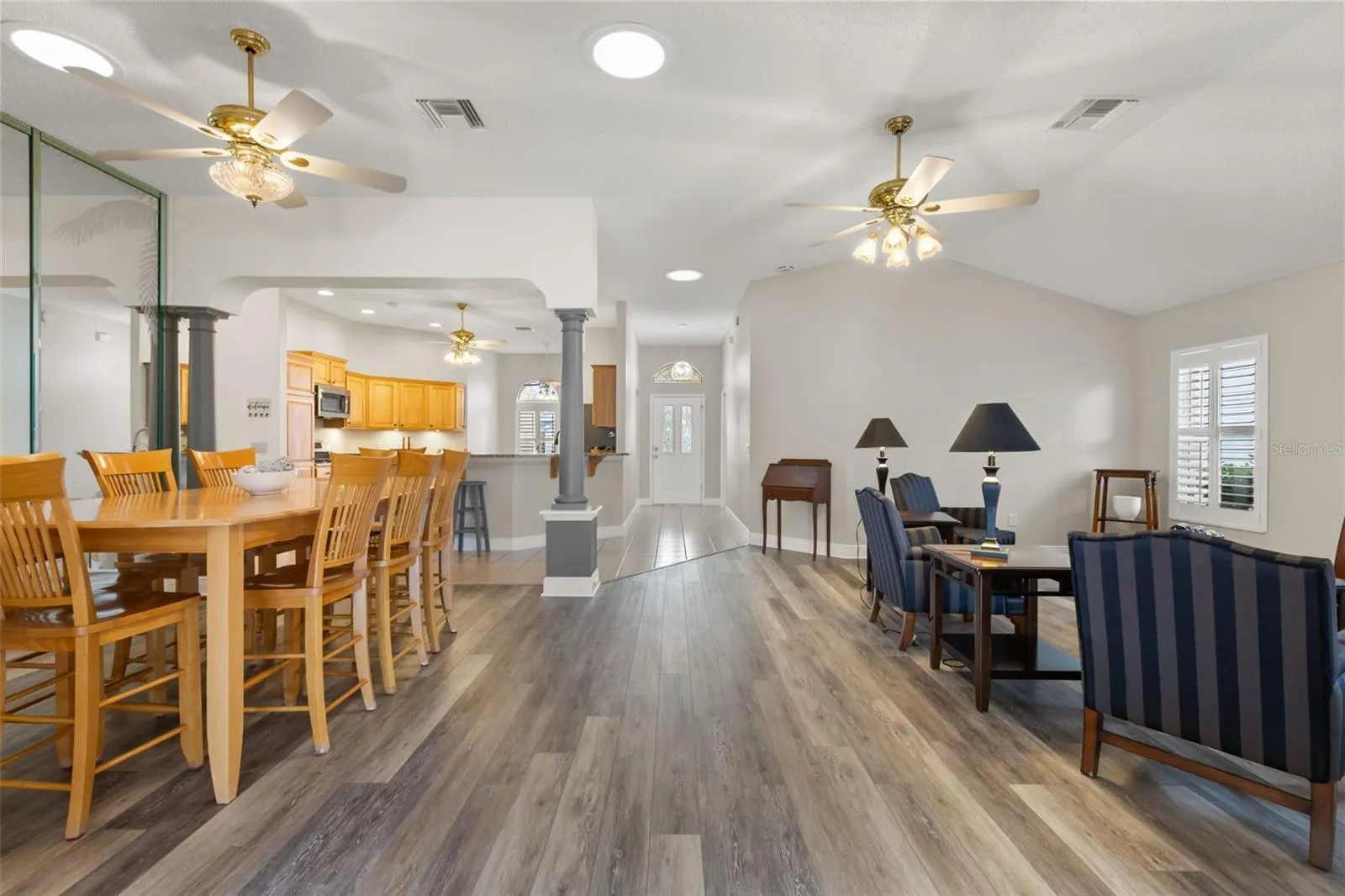 Living Room and Dining Room