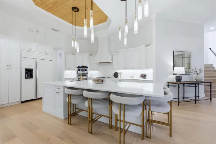 New Lighting and New Wood Detail in ceiling