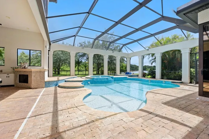 Resurfaced Pool with New Waterline Tile