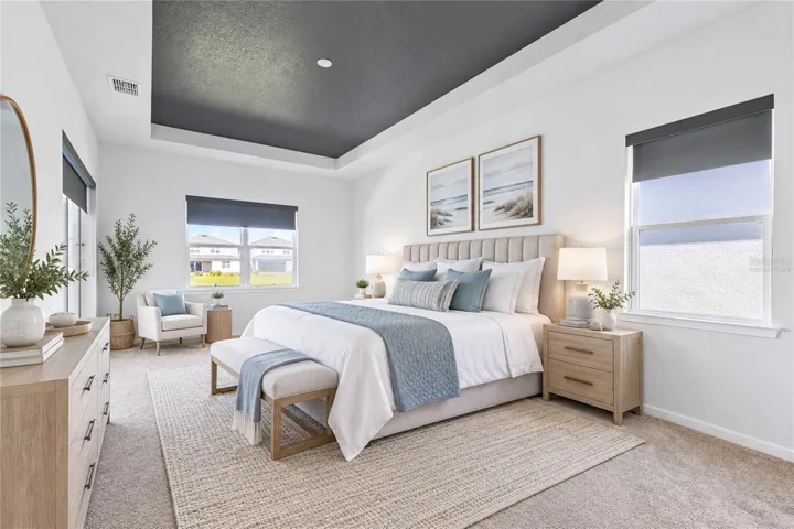 Virtually staged image. Primary Suite.