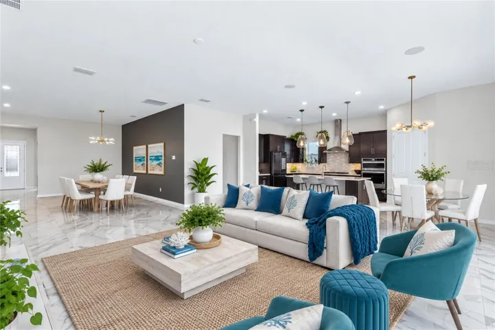 Virtually staged image. Living Room.