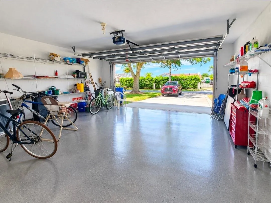2 car garage over sized