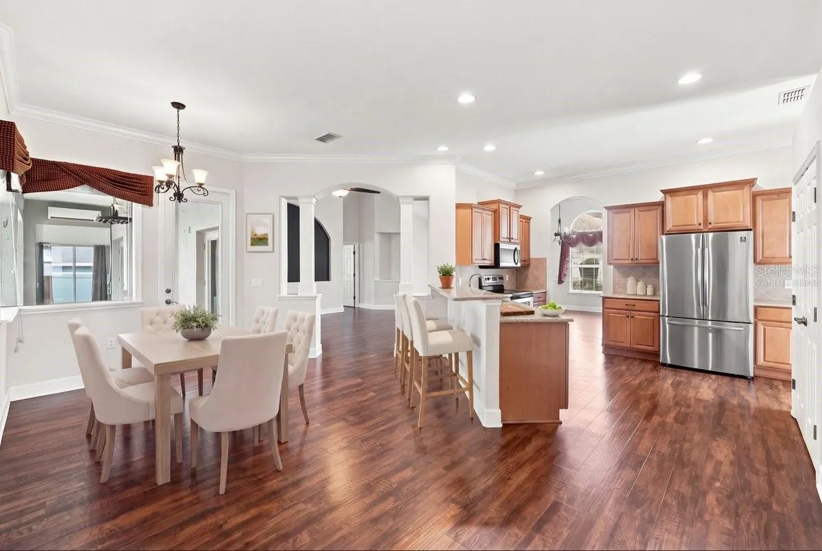 kitchen virtually staged