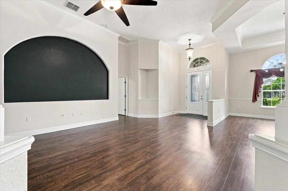 entryway, living room, dining room