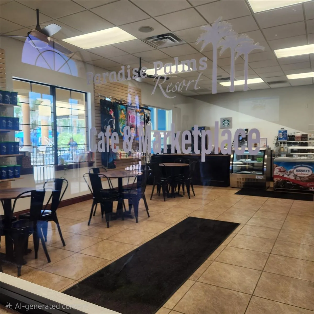 Cafe and marketplace