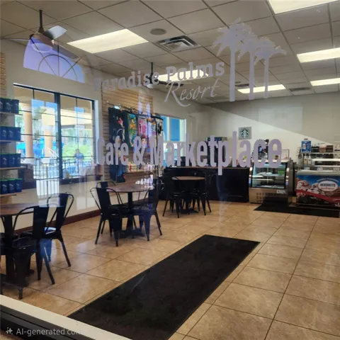 Cafe and marketplace