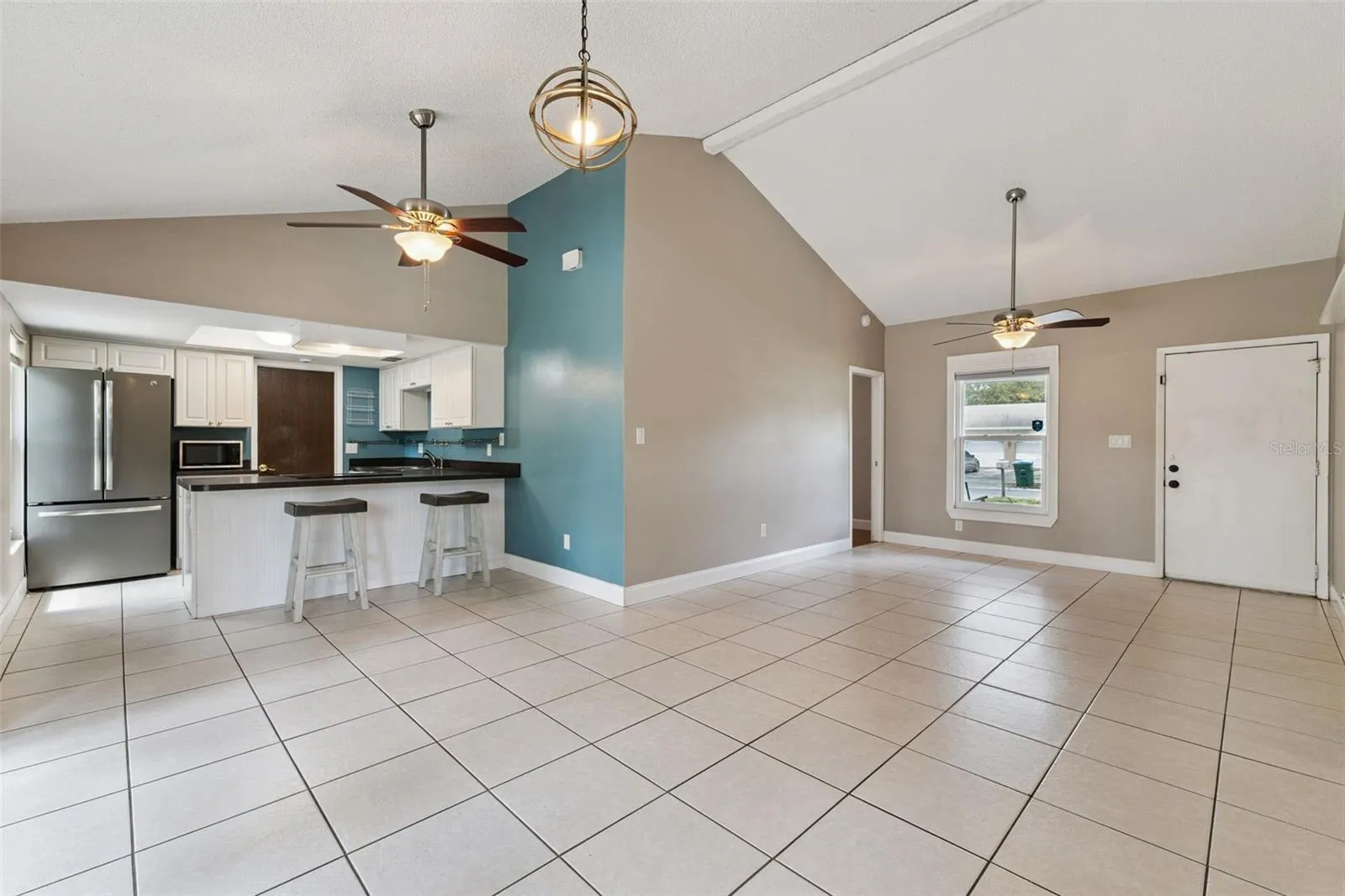 KITCHEN, DINING ROOM, AND GREAT ROOM