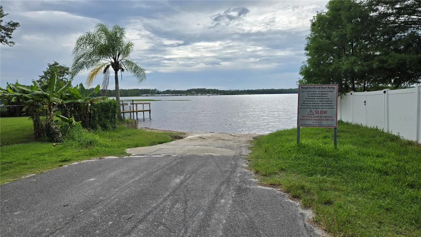 neighborhood boat ramp