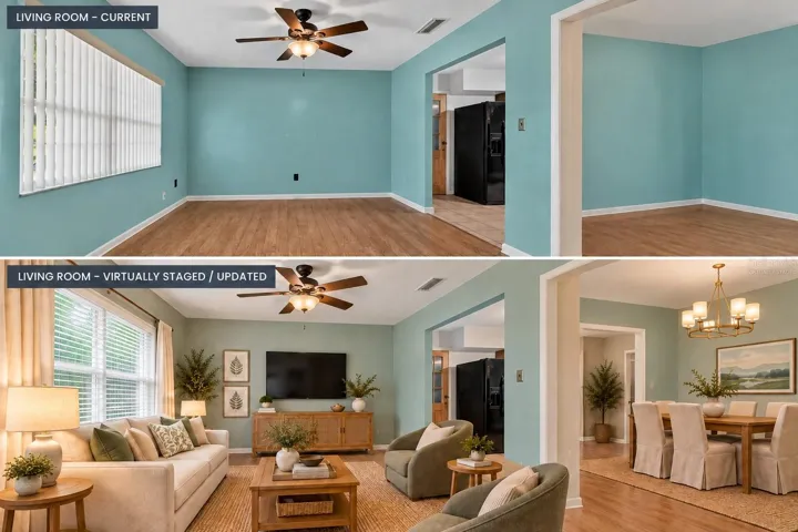 Virtually staged/renovated