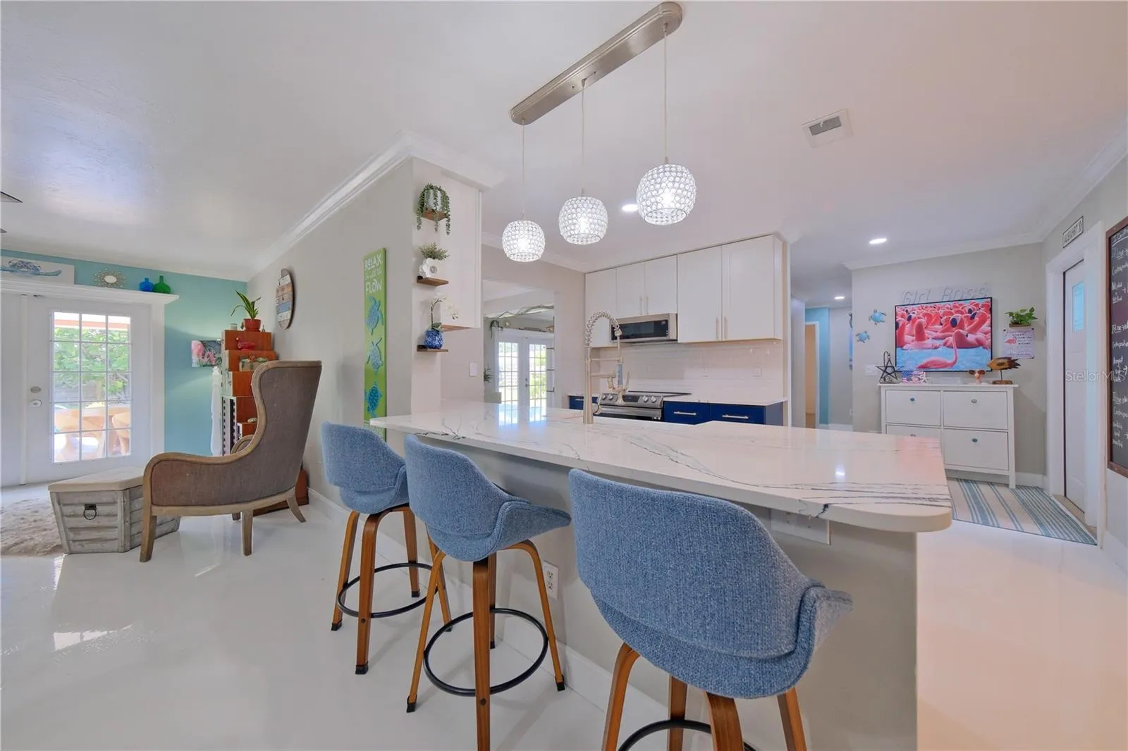 Kitchen Family Room View