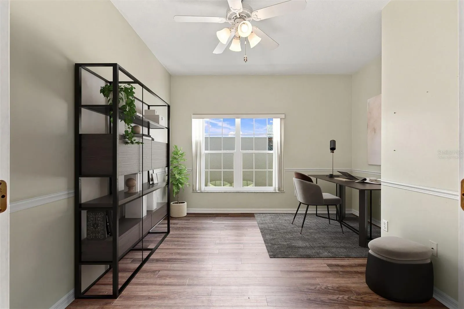 Virtually staged Office