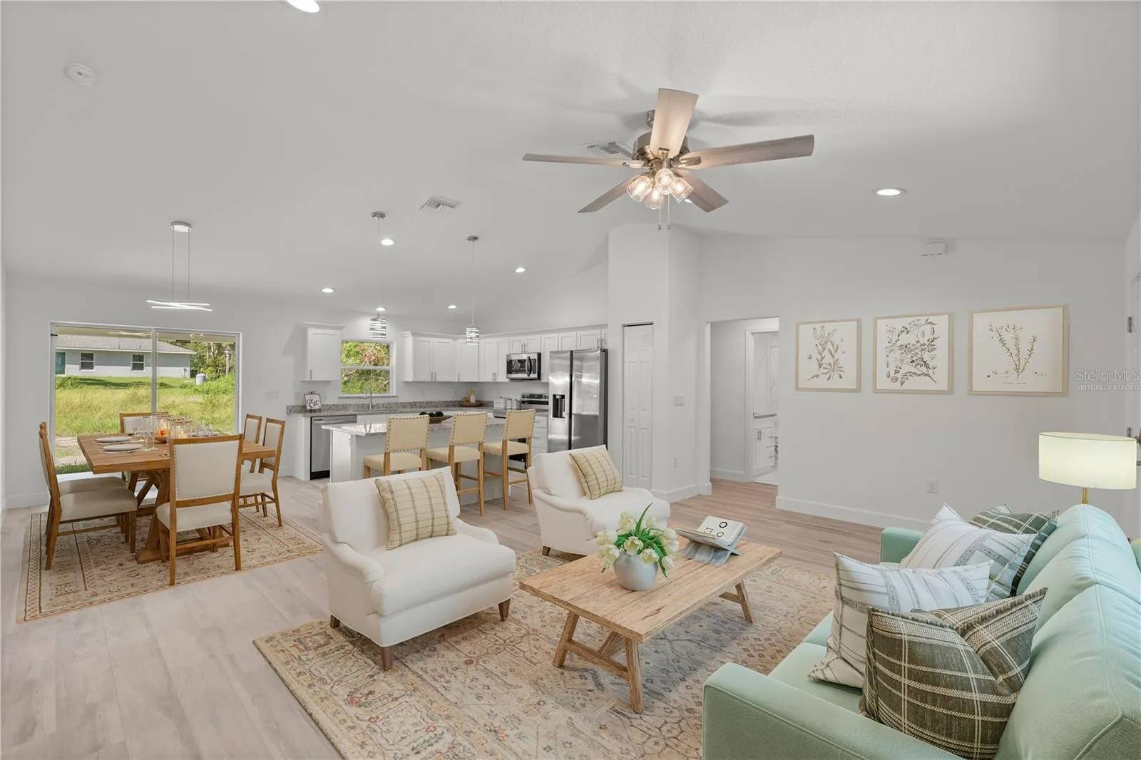 View of Living Room-Virtually Staged