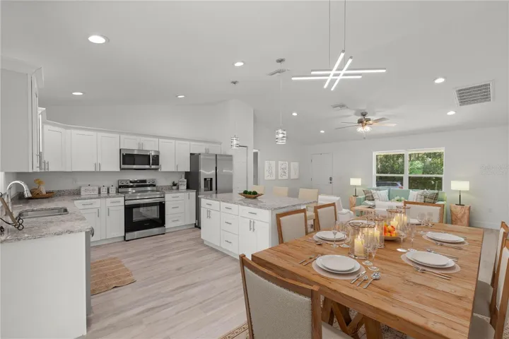 View of Dining Room-Virtually Staged