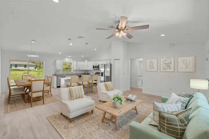 View of Living Room-Virtually Staged
