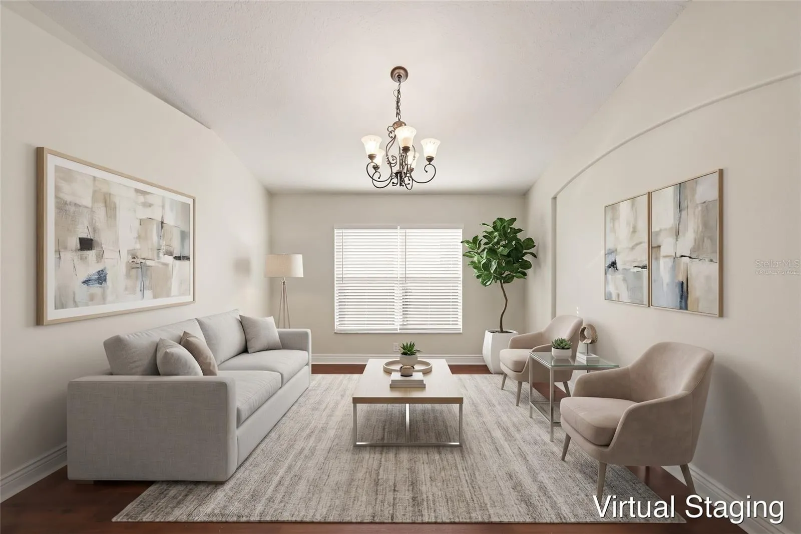 Virtually staged