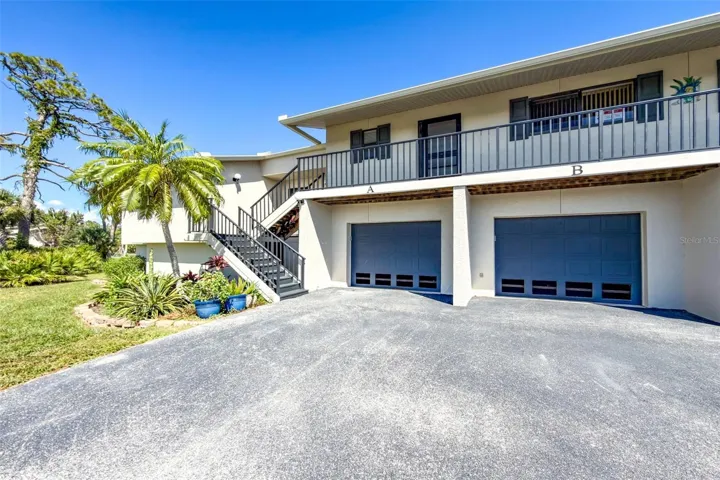 The tandem 2 car garage is conveniently located underneath the unit.