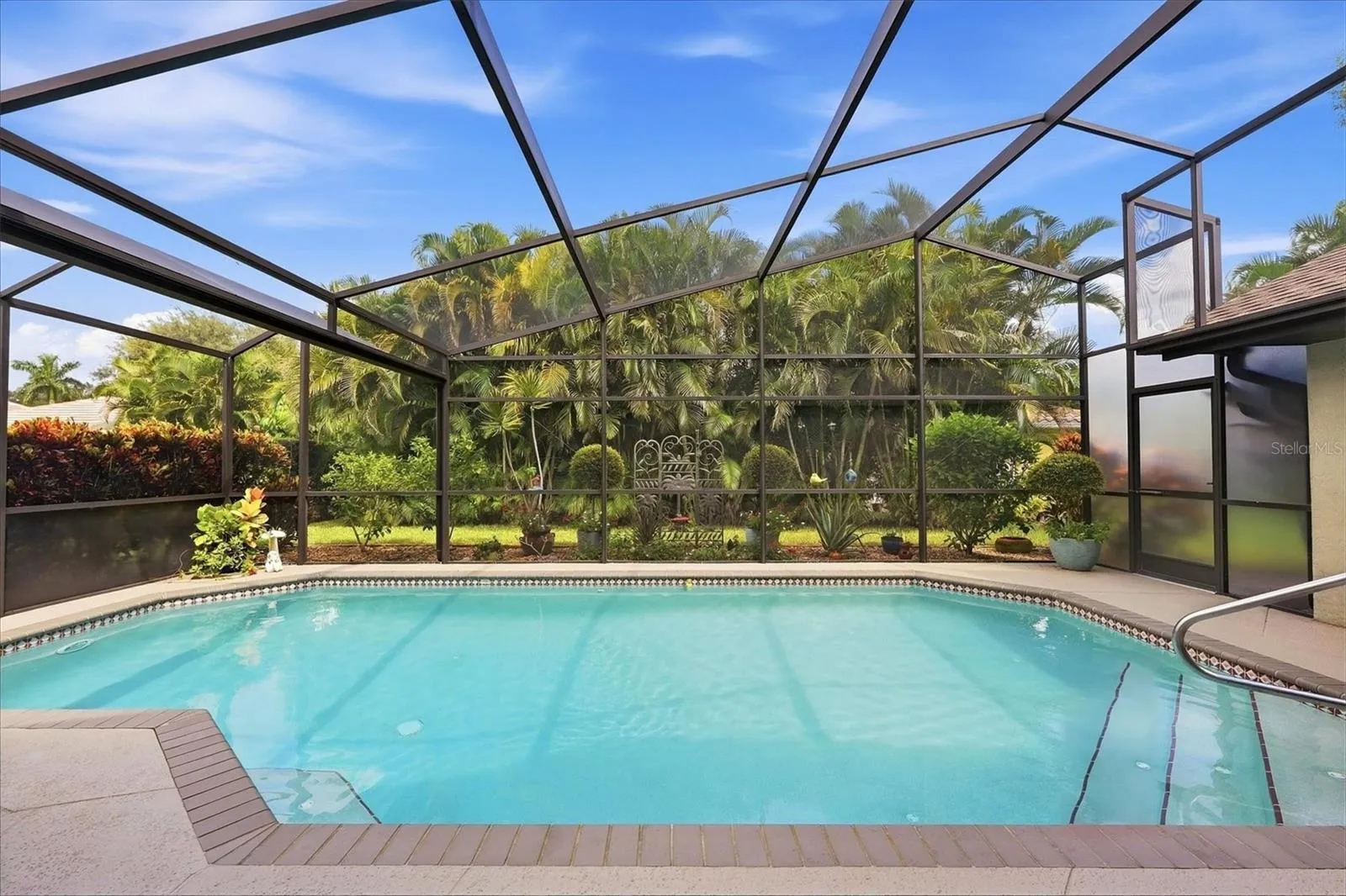 Heated saltwater pool