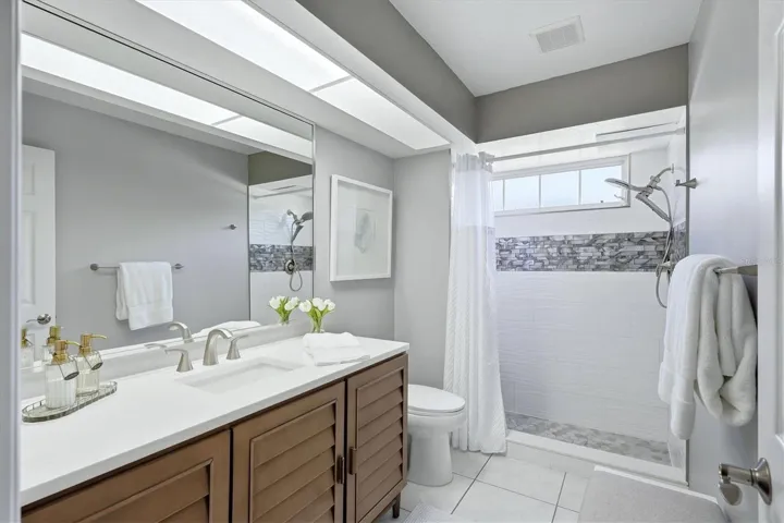 Guest bath recently remodeled