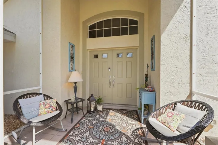 Screened front porch
