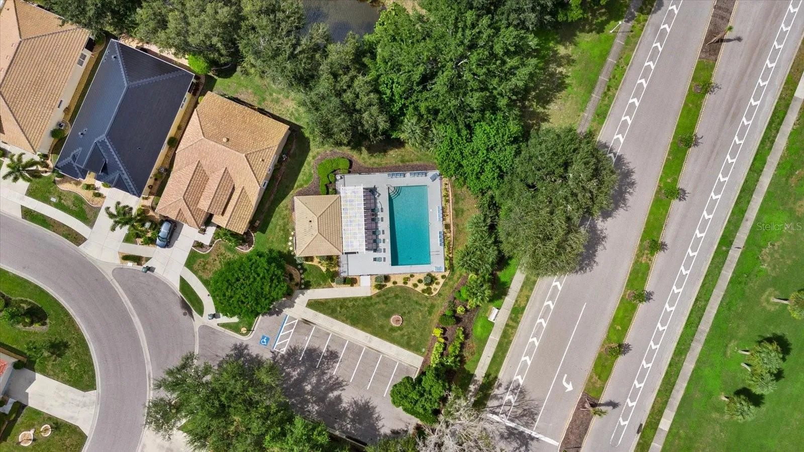 Aerial of Communnity Pool