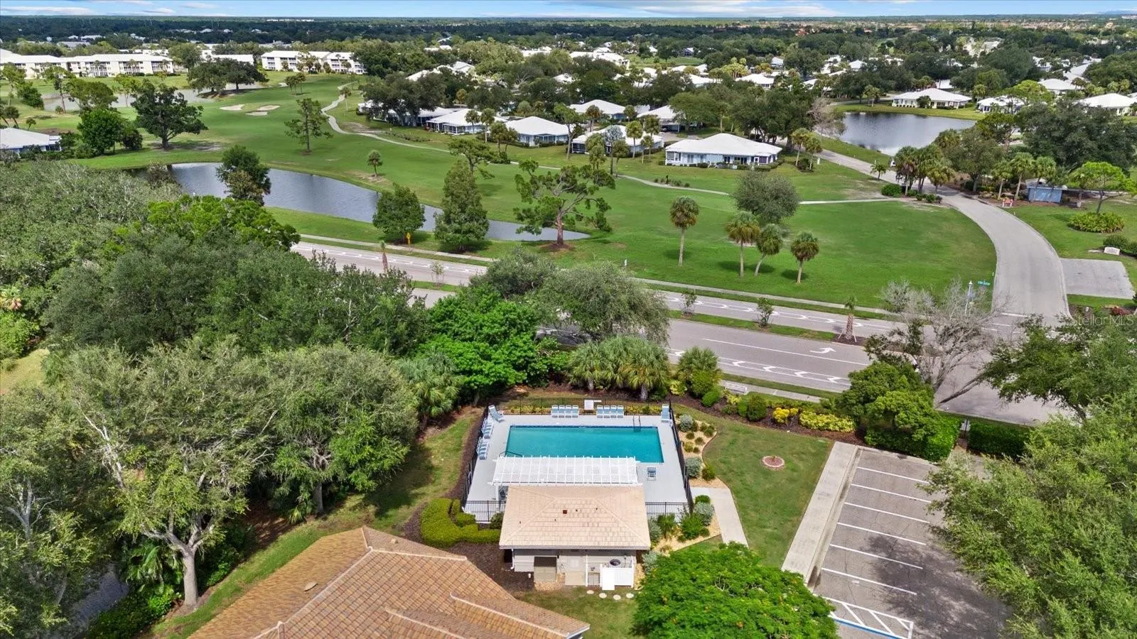 Aerial of Community Pool