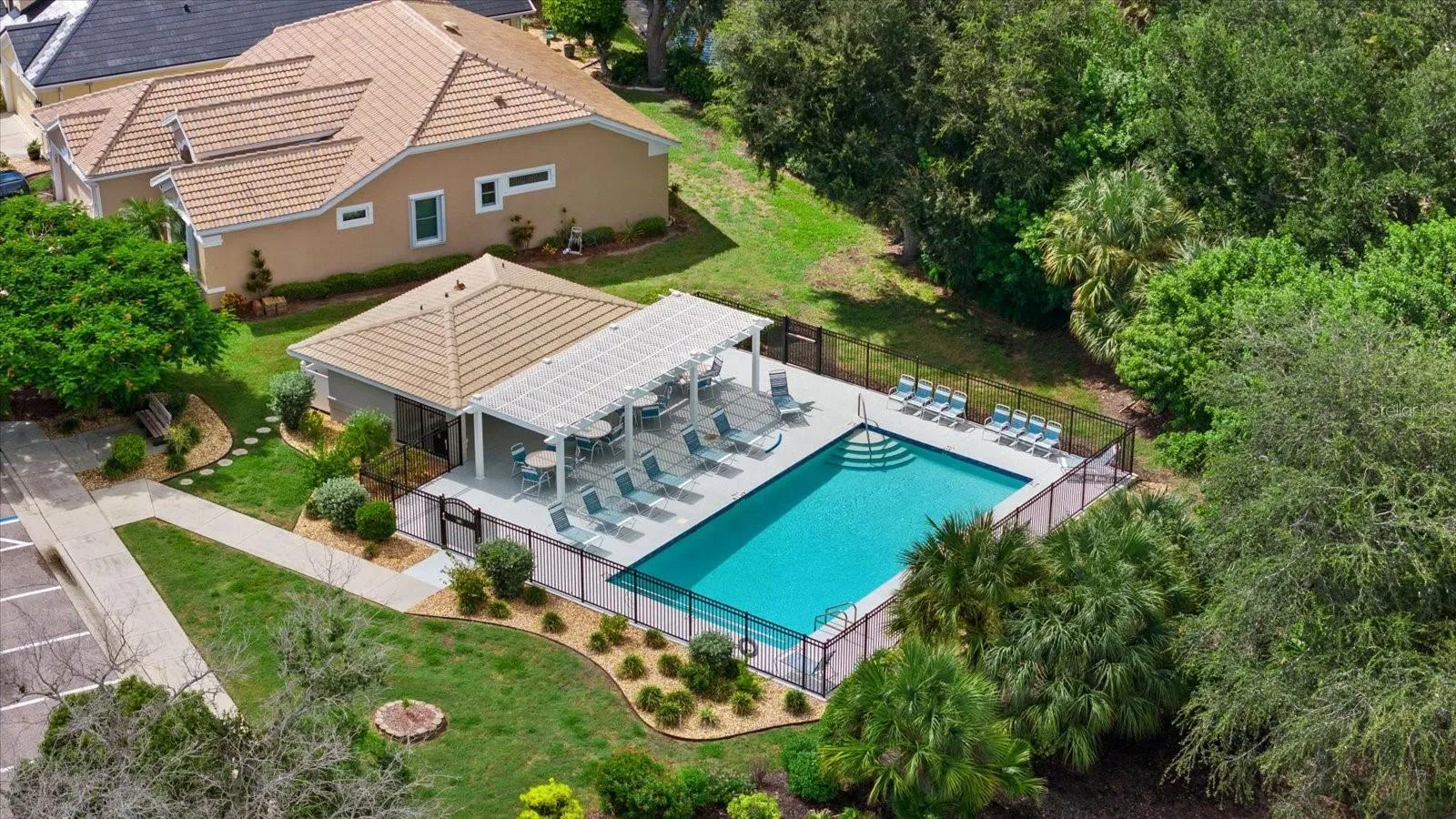 Community Pool Aerial