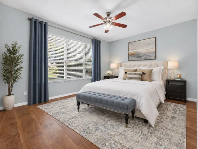 Reality Staged Primary Bedroom