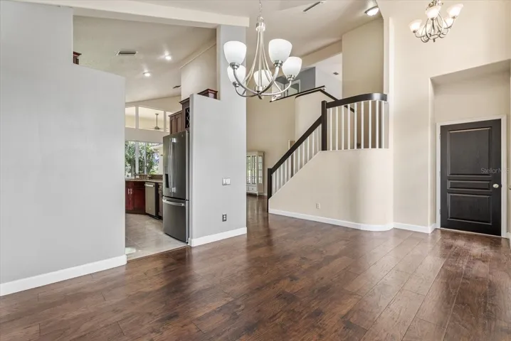 Dining Room, Stairs, Garage